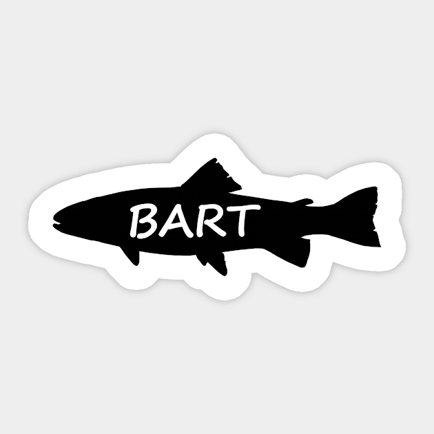 Bart Fish Sticker by gulden